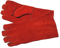 Guante de descarne soldador largo